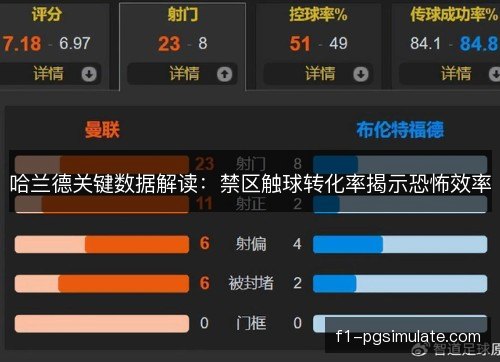 哈兰德关键数据解读：禁区触球转化率揭示恐怖效率